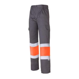 Calças multibolsos algodão