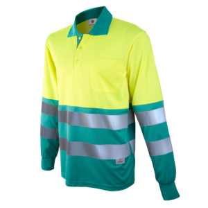 Polo manga comprida combinado