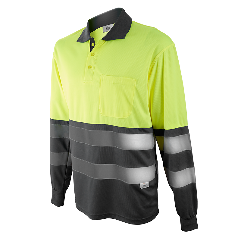 Polo algodão manga comprida combinado