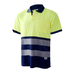 Polo algodão manga curta combinado segmentado